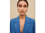 Veste de tailleur droite bleue