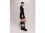 Robe courte en maille ajourée