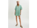 Robe en coton brodé