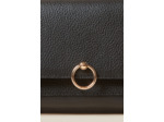 Pochette large cuir grainé