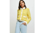 Cardigan en maille fantaisie à mors