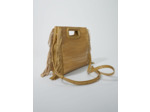 Sac M en cuir effet croco