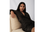 Robe près du corps en lurex stretch