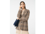 Manteau façon veste à carreaux