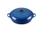Faitout campagnard 30cm en fonte émaillée bleu azur