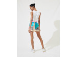 Short sporty en satin imprimé