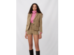 Veste à carreaux cintrée