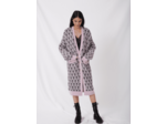 Cardigan façon manteau en jacquard maje