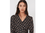 Robe en satin imprimé