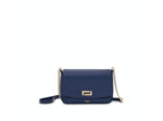 Lola de Lancel - MINI SAC CHAINE AVEC LOGO METAL - Petit Modèle - Bleu Petrole