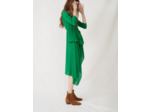 Robe en matière lurex stretch à volants