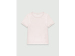 Tee-shirt en mix matières soie et coton