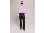 Blouson en maille et fausse fourrure