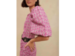Robe courte à imprimé fleuri