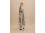 Robe asymétrique imprimé abstrait
