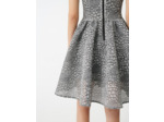 Robe patineuse en maille bicolore