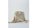 Sac M en textile et raphia