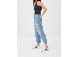 Jean large avec ceinture élastiquée