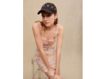 Robe courte à découpes
