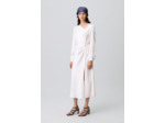 Robe longue satinée fluide