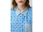 Chemise droite en soie