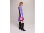 Robe courte satinée