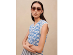 Pull sans manches en jacquard