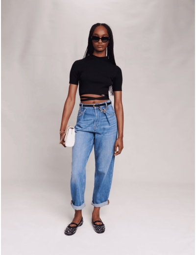 Crop top croisé