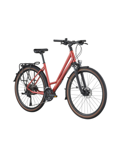 Vélo urbain/trekking VITESS 30 AMSTERDAM Rouge Métallique