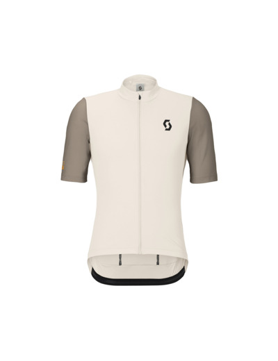 Maillot manches courtes Homme ENDURANCE Coton Blanc/Beige
