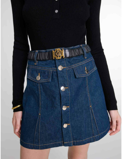Ceinture en cuir élastique