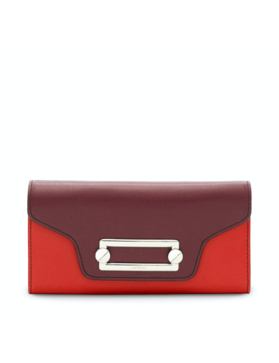 Clic de Lancel - Portefeuille slim rabat - Grand modèle - Cuir lisse