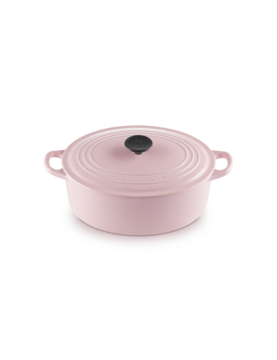 Cocotte ovale 29cm en fonte émaillée Chiffon Pink