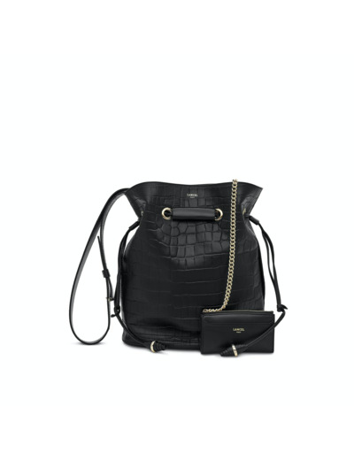 LE HUIT de Lancel - SAC SEAU L - Grand modèle - Noir