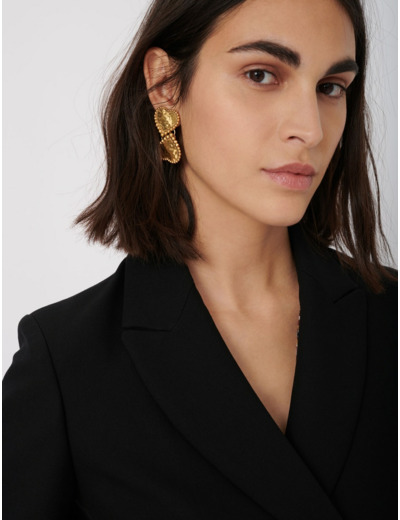 Boucles d'oreilles coeurs dorés