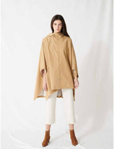 Coupe-vent oversize plissé dans le dos