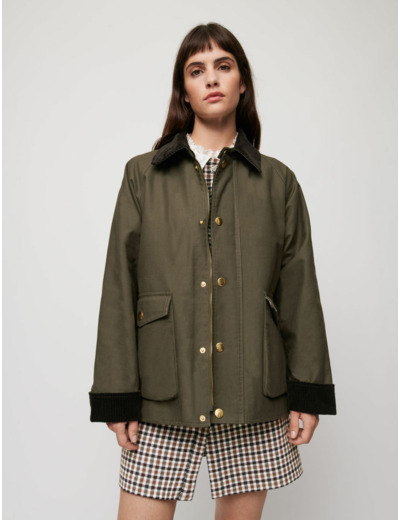 Manteau façon ciré de chasse