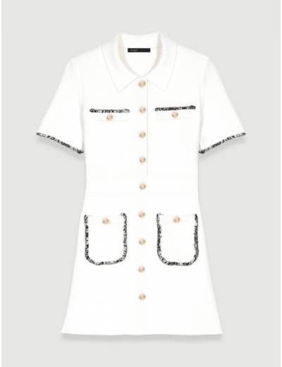 Robe courte boutonnée