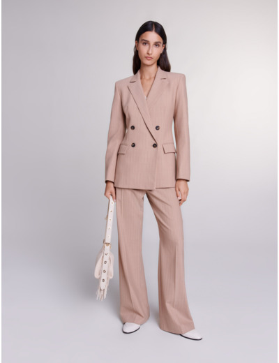 Veste de tailleur à rayures