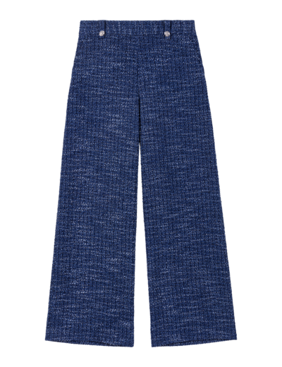 Pantalon large en tweed