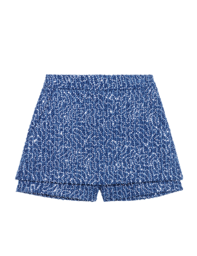 Short trompe l'œil en tweed