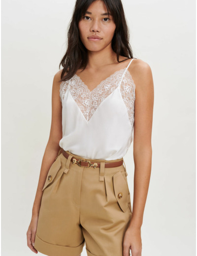 Ceinture en cuir et mors lion