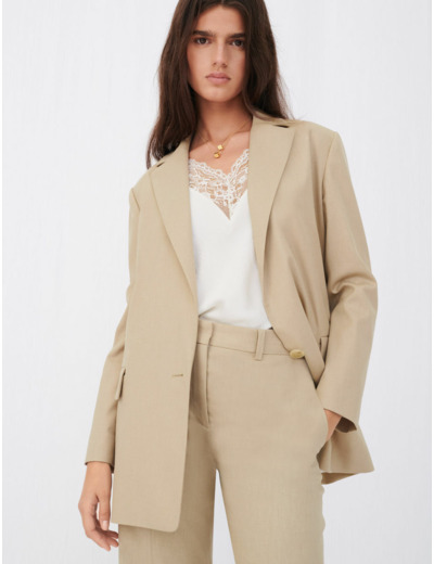 Veste de costume droite