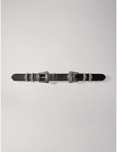 Ceinture à double boucles grunges
