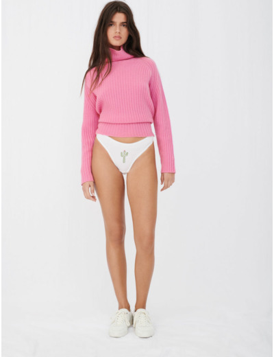Culotte brodée en coton Cactus