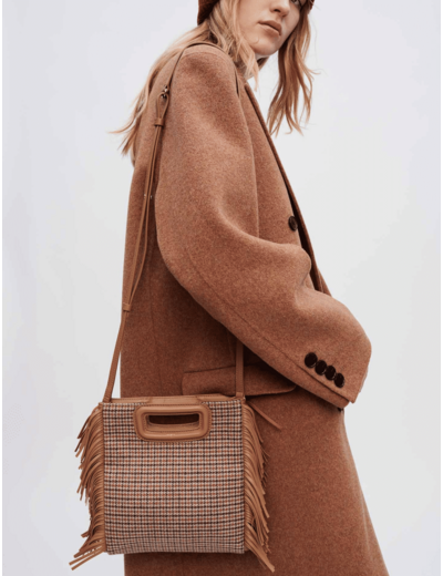 Manteau en double face chiné