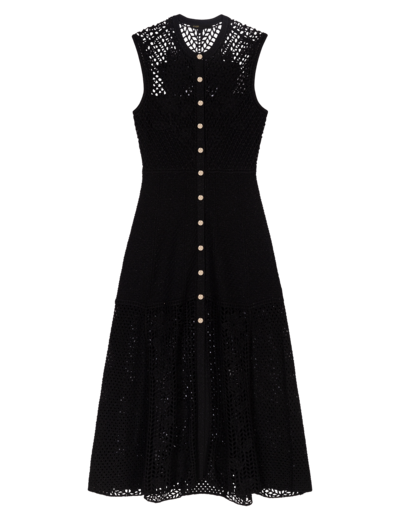 Robe longue en crochet