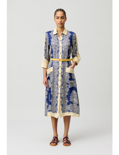Robe longue imprimée