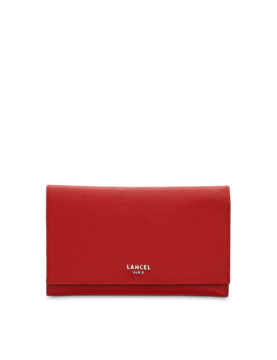 Lettrines de Lancel - Portefeuille combiné - Rouge Lancel