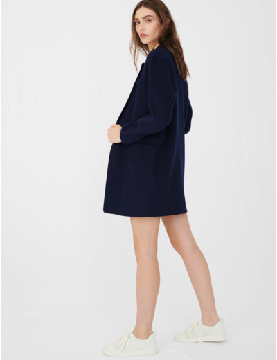 Manteau en double face façon veste